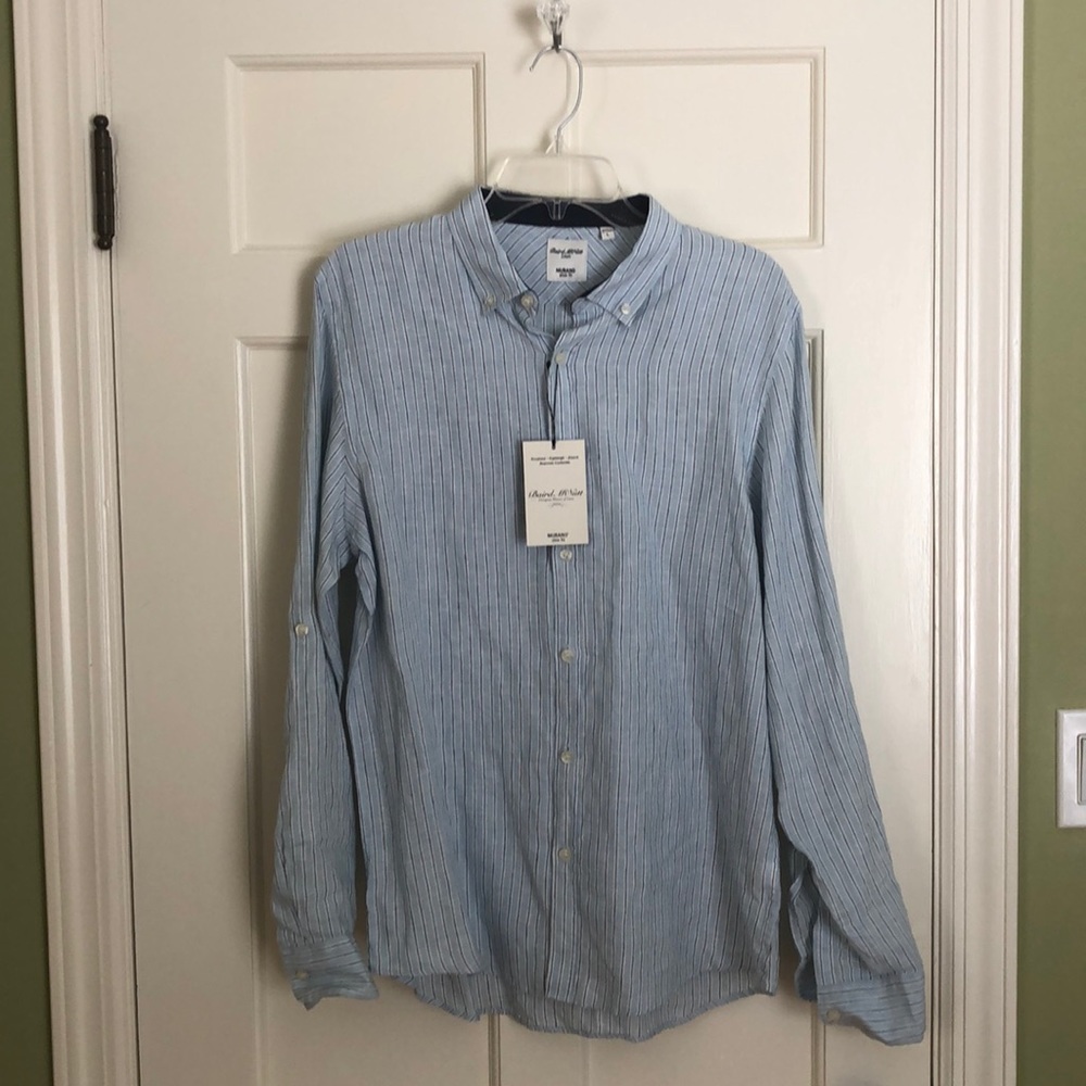 Murano men long sleeve shirt, size L, slim fit